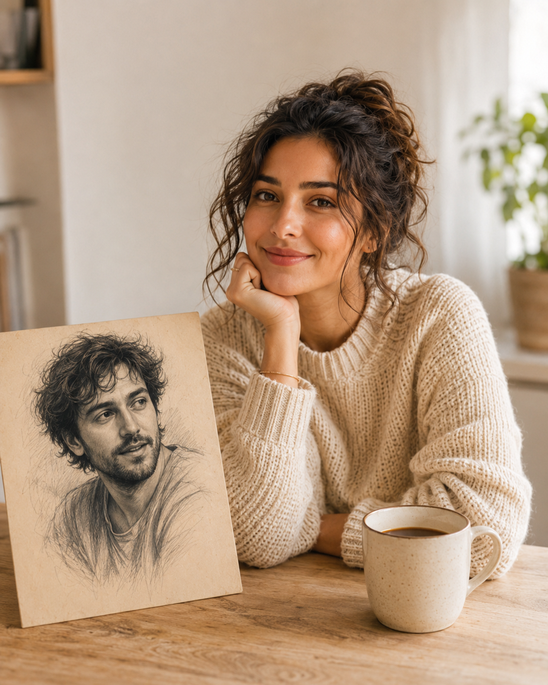 Sage Spencer with soulmate sketch