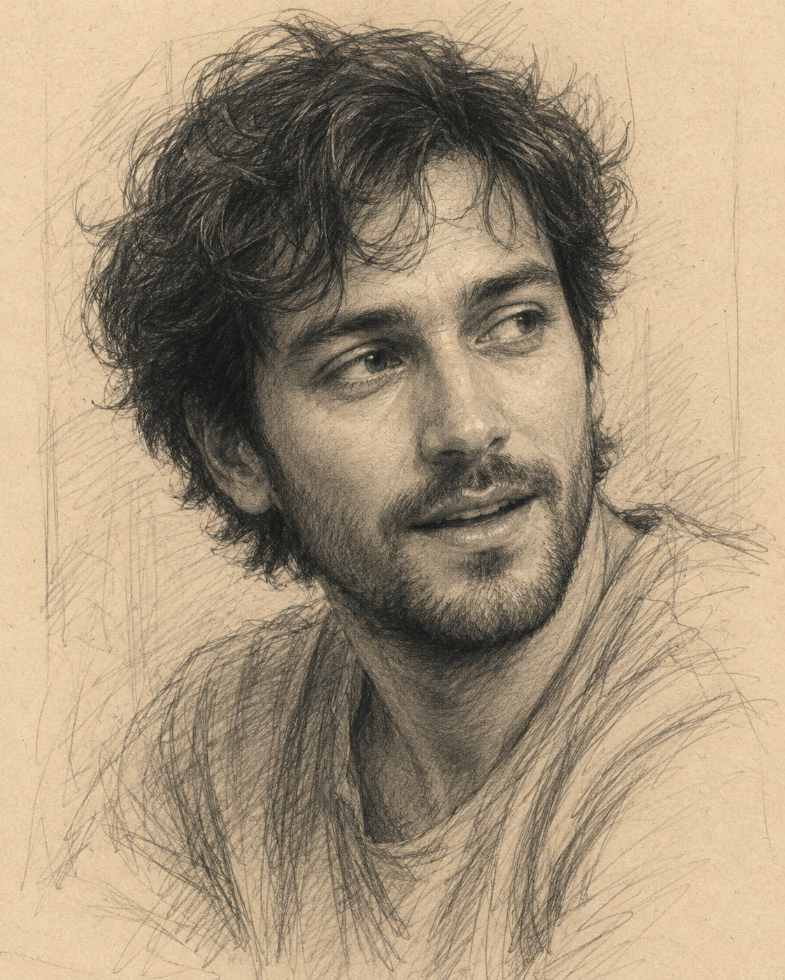 Pencil sketch artwork